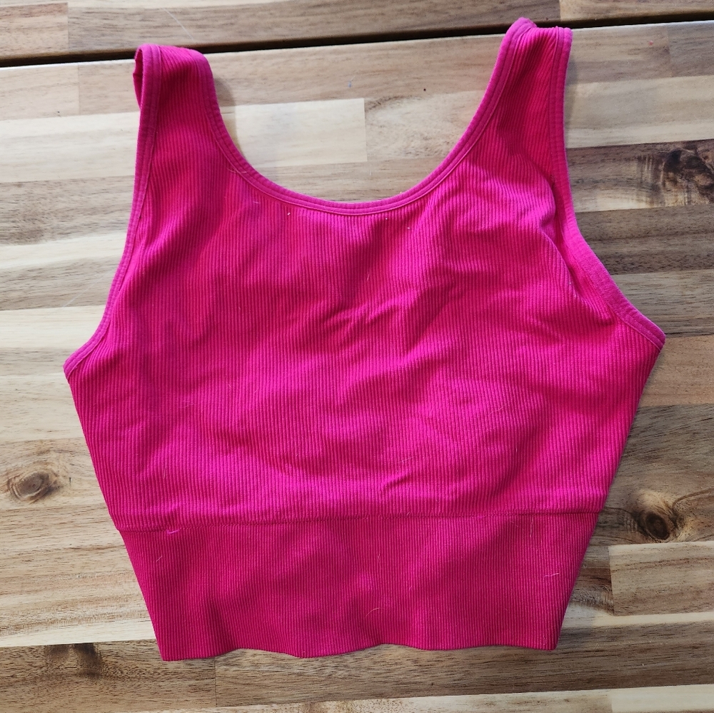 Hot pink Victoria's Secret sports bra